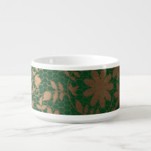 Elegant dunkelgrün & Bronze Hexagonal floral