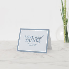 Elegant Dusty Blue | Classic Luxe Wedding Dankeskarte