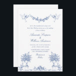 Elegant Dusty Blue French Garden Floral Wedding Einladung<br><div class="desc">Für weitere Anpassungen klicken Sie bitte auf den Link "Weitere Anpassung" und verwenden Sie unser Design-Tool,  um diese Vorlage zu ändern. Wenn Sie Hilfe oder passende Artikel benötigen,  kontaktieren Sie mich bitte.</div>