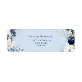 Elegant Dusty Blue Watercolor