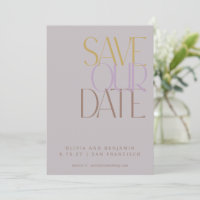 Elegant Dusty Lilac Mitte Jahrhundert Moderne Typo