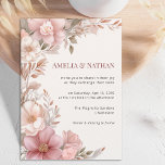Elegant Dusty Pink Cream Magnolia Floral Wedding Einladung<br><div class="desc">Elegant watercolor wedding invitation featuring soft dusty pink and cream magnolia florals in gentl tones. This romantic and modern layout creates a timeless design that suits any elegant or simple wedding theme. Personalize easily with your own names,  date,  and venue for a graceful and sophisticated look.</div>