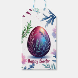 Elegant Easter Egg Botanical Art Geschenkanhänger