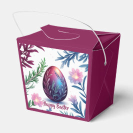 Elegant Easter Egg Botanical Art Geschenkschachtel