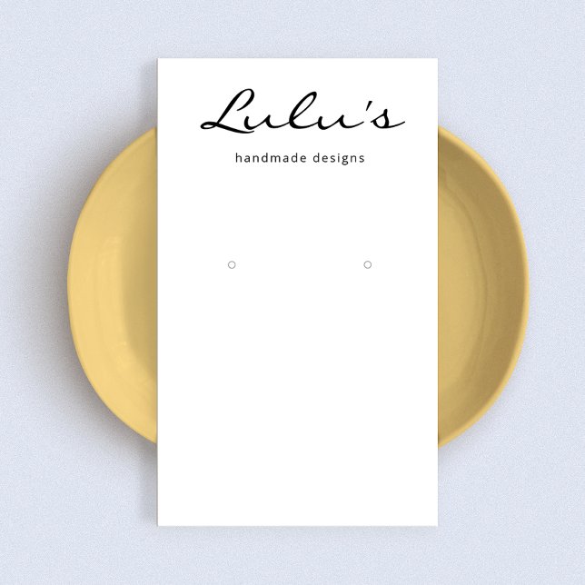 Élégant écran d'oreille blanc simple (Créateur téléchargé)