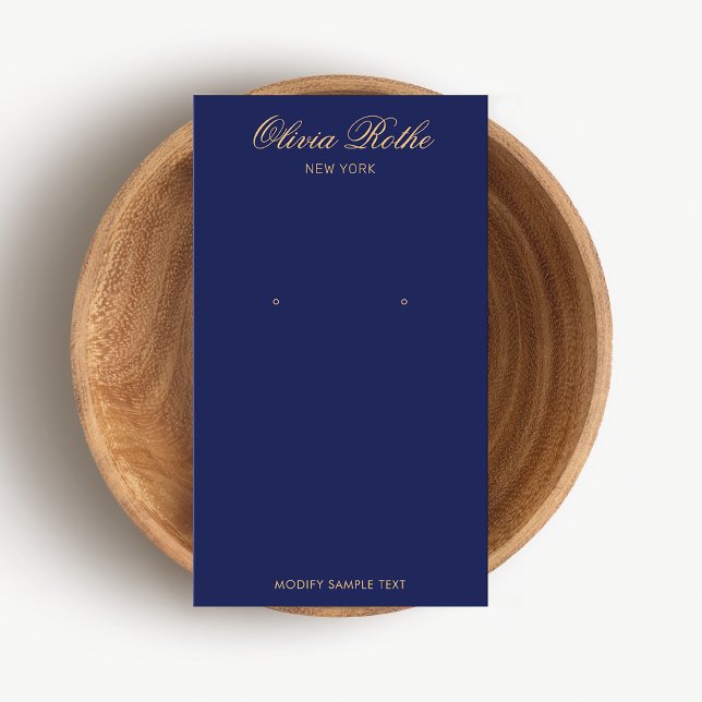 Élégant écran d'oreille bleu marine (Créateur téléchargé)