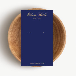 Élégant écran d'oreille bleu marine