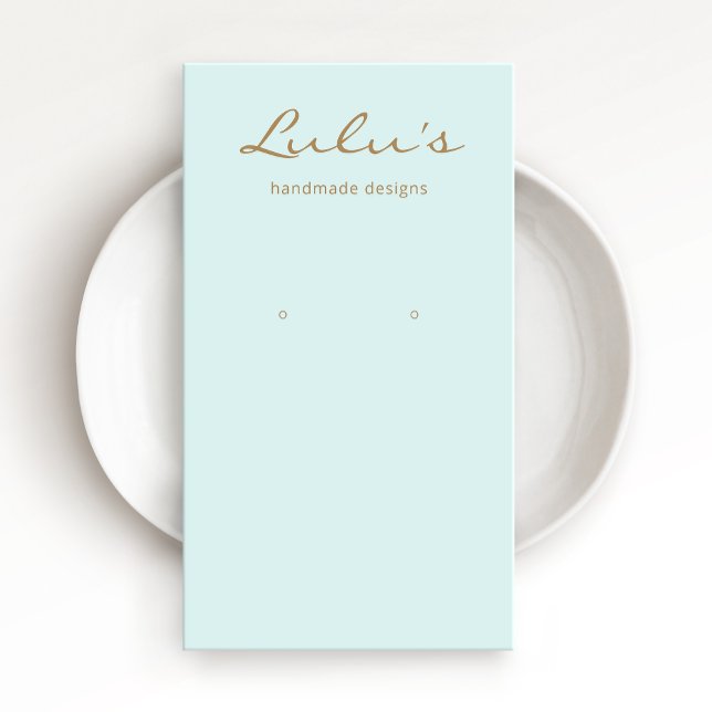 Élégant écran d'oreille bleu simple (Créateur téléchargé)