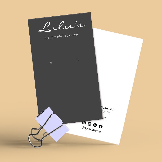 Élégant écran simple d'oreille noire (Créateur téléchargé)