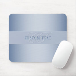 Elegant Editable Monogram Script Writing | Blau Mousepad