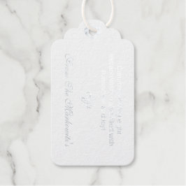 Elegant Egg Shell White Hanukkah Gold  Geschenkanhänger