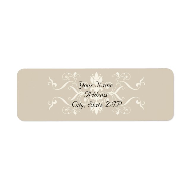 Elegant Eggshell und Ecru Verschönerung (Vorne)