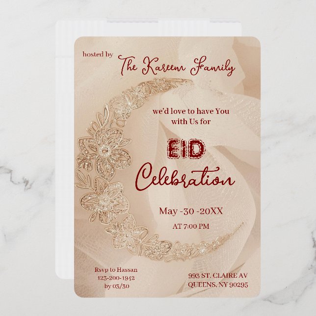 Elegant EId Celebration  Eid Party Invitation (Enveloppe)