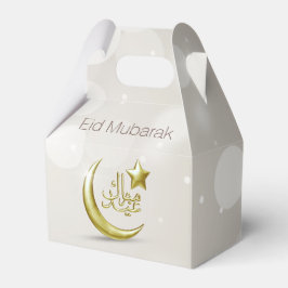 Elegant Eid Mubarak Gold Moon Star Gefälligkeitsbo Geschenkschachtel