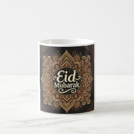 Elegant Eid Mubarak Islamic Geometric Design Kaffeetasse