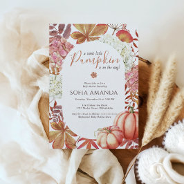 Elegant ein wenig Kürbiskugel lässt die Babydusche Einladung