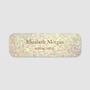 Elegant Einfach Chic Farbiger Bokeh Namensschild