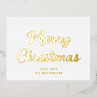Elegant einfach froh Weihnachten weiß und Gold