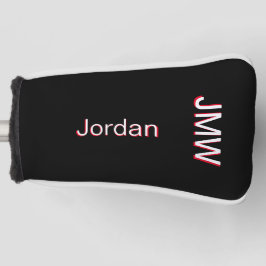 Elegant, Einfache Bezeichnung Monogramm Rot Weiß B Golf Headcover