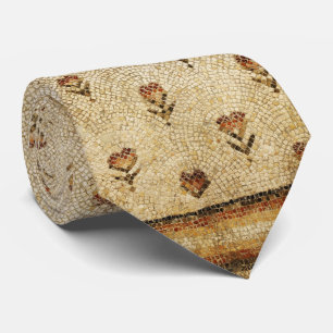ELEGANT EINFACHE BYZANTINISCHE MOSAIKBLUMEN Antik Krawatte