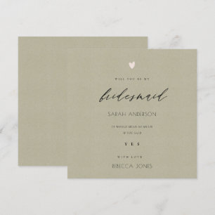 ELEGANT EINFACHE GOLDENE HANDWERK-TYPOGRAFIE Braut Einladung