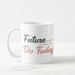 Elegant einfache Typografie Soft Earthy Bold Bold Kaffeetasse