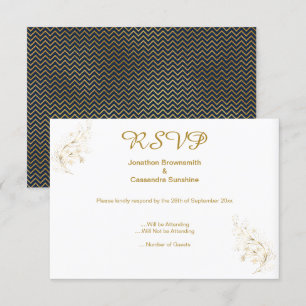 ELEGANT EINFACHER NAVY GOLD GLITZER UAWG EINLADUNG