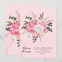Elegant Einzigartig Rosa Weißer PeonY Hochzeit
