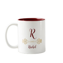 Elegant Einzigartiger Monogramm Name Frohe Weihnac