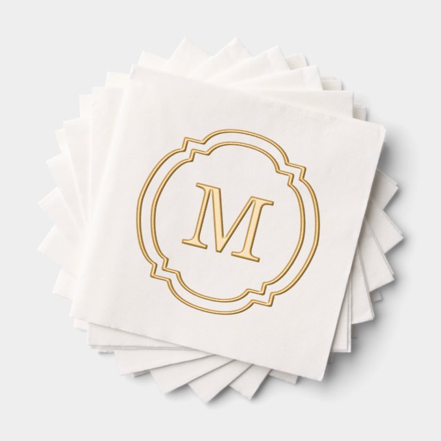 Elegant élégant Famille Nom Monogramme (Insitu (empilé))