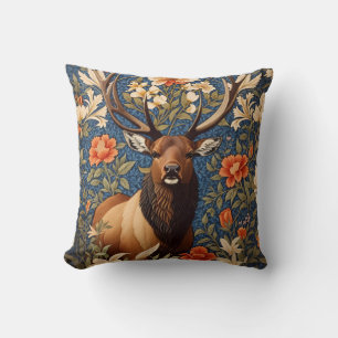Elegant Elk William Morris Inspiriert Kissen