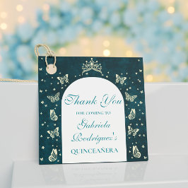 Elegant Emerald Green Gold Schmetterlinge Vielen D Geschenkanhänger