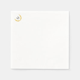 Elegant Equestrian Collection Gold Laurel Napkin Serviette