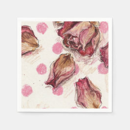 Elegant Equestrian Rose Serviette