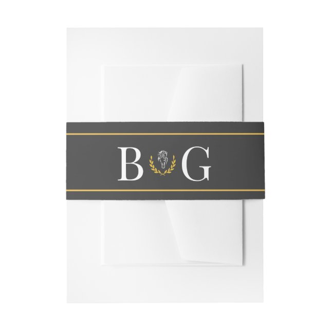 Elegant Equestrian Wedding Belly Band (Vorderseite Beispiel)