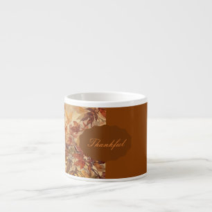 Elegant,Erntedankfest, Herbstblätter,Rustikal Espressotasse