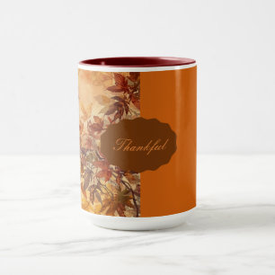 Elegant,Erntedankfest, Herbstlaub,Rustikal Tasse