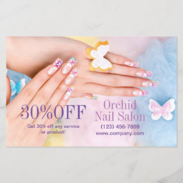 Elegant Esthetician WELLNESS-CENTER Nail Salon Pri Flyer