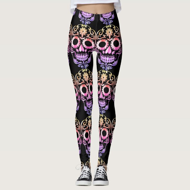 Élégant et joli leggings crâniens (Devant)
