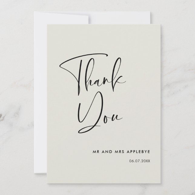 Elégant et moderne mariage de sauge Lumière Carte  (Devant)