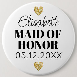 Élégant et Simple Pour Demoiselle D'Honneur Button