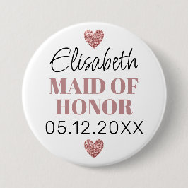 Élégant et Simple Pour Demoiselle D'Honneur Button