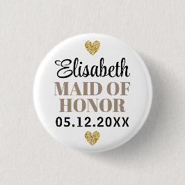 Élégant et Simple Pour Demoiselle D'Honneur Button