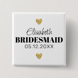 Élégant et Simple Pour Demoiselle D'Honneur Button