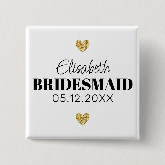 Élégant et Simple Pour Demoiselle D'Honneur Button