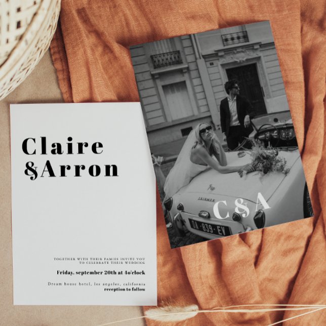 Elégant et tendance Faire-part de mariage (Créateur téléchargé)