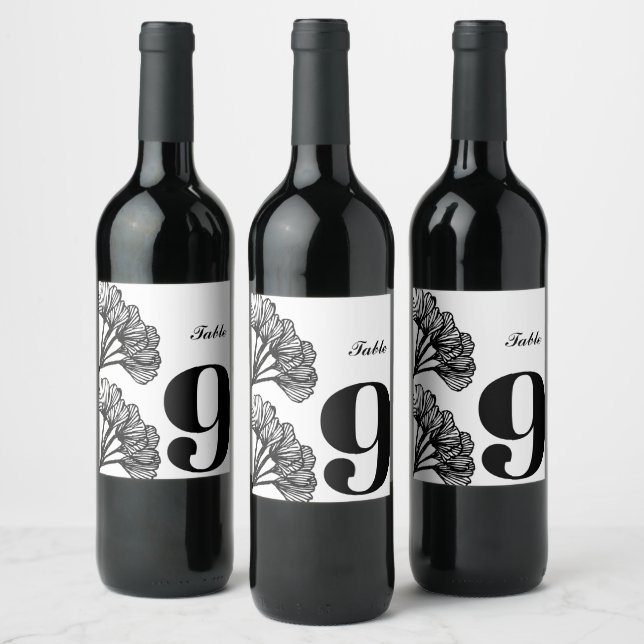 Elégant étiquette à vin personnalisé, étiquette ta (Bouteilles)