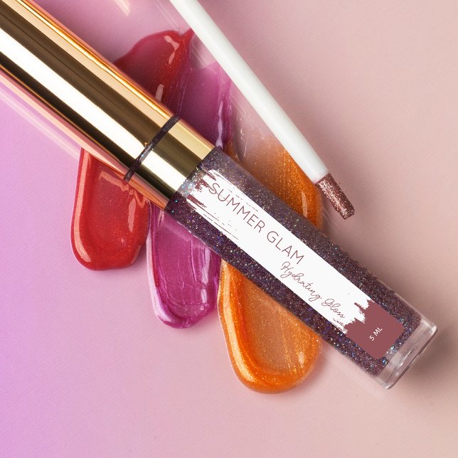 Élégant Étiquette cosmétique brillant de lèvres AV (Créateur téléchargé)