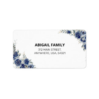 Élégant Étiquette de adresse Floral
