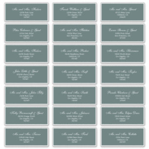 Élégant Étiquette de adresse invité